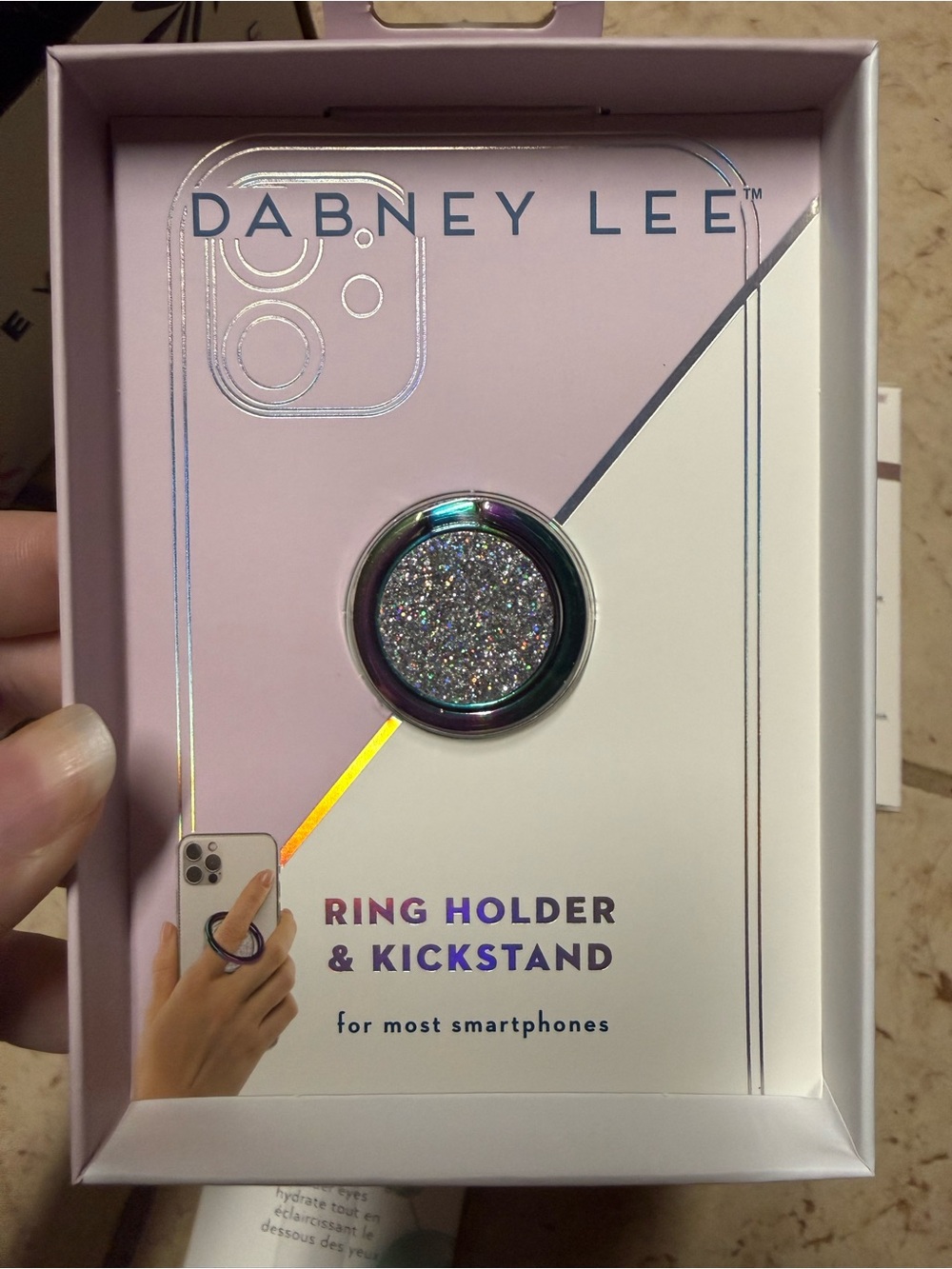 Dabney Lee Iridescent Multi-Color Glitter Ring Holder